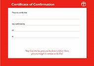 Certificates of Confirmation (pack of 10)