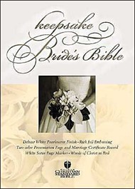 HCSB Keepsake Bride's Bible, White Leathertouch