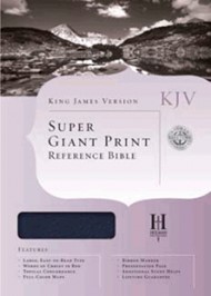KJV Super Giant Print Reference Bible, Blue