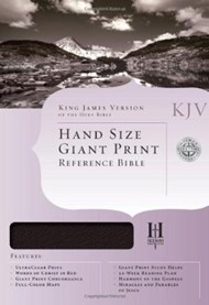 KJV Hand Size Giant Print Reference Bible, Brown/Tan