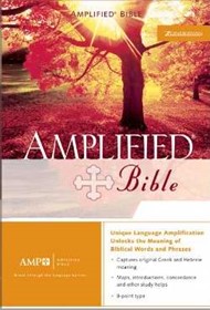 Amplified Bible Indexed, Burgundy