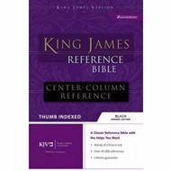 KJV Reference Bible, Black, Indexed, Red Letter Ed.