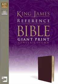 KJV Reference Bible Giant Print, Burgundy