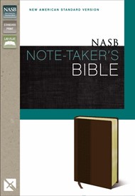 NASB Note-Taker's Bible, Brown, Red Letter Ed.