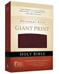 GW Personal Size Giant Print Bible Burgundy Duravella
