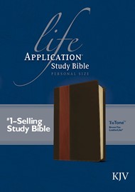 KJV Life Application Study Bible Personal Size, Brown/Tan