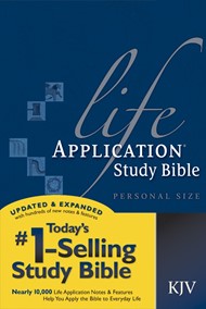 KJV Life Application Study Bible Personal Size, Blue