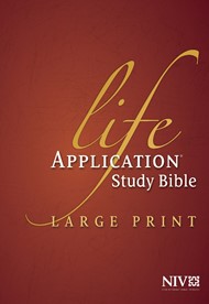 NIV Life Application Study Bible, Large Print, Indexed