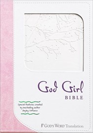 GW God Girl Bible Snow White/Pretty Pink, Tree Design Durave