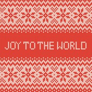 Joy To The World Red Knit Pattern (Pack of 6)