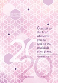 2020 16 Month Weekly Planner, Commit To The Lord
