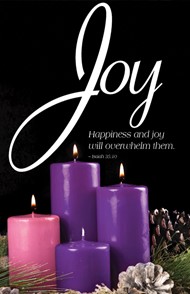 Joy Advent Candle Sunday 3 Bulletin (Pkg of 50)