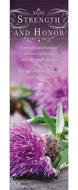 Strength And Honor Bookmark (Pack of 25)