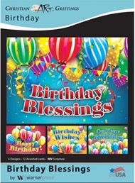 Boxed Card - Birthday Blessings (pack of 12)