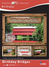 Boxed Card - Birthday Bridges (pack of 12)