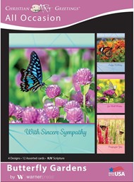 Boxed Card All Occassions - Butterfly Gardens (pack of 12)