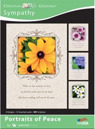 Boxed Card Sympathy - Portraits of Peace (pack of 12)