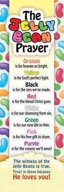 Jelly Bean Prayer Bookmark