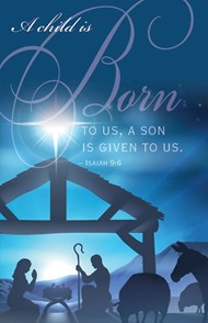 Born Nativity Christmas Bulletin (pack of 50)