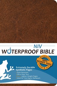 NIV Waterproof Bible, Brown