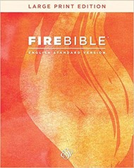 ESV Fire Bible, Large Print, Bonded Leather