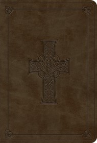 ESV Value Large Print Compact Bible, TruTone, Olive, Celtic