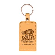 Leather Lux Keyring Walk by Faith