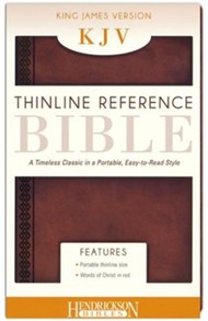 KJV Thinline Reference Bible, Brown