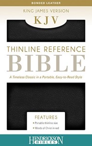 KJV Thinline Reference Bible, Black