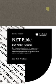 NET Bible, Full Notes Edition, Gray, Comfort Print