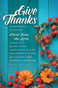 Give Thanks Bulletin (pack of 100)