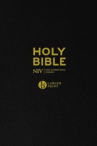 NIV Larger Print Bible, Black