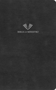 RVR 1960 Biblia del ministro, negro piel fabricada