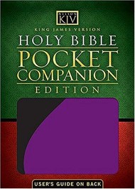 KJV Holy Bible Pocket Companion Purple