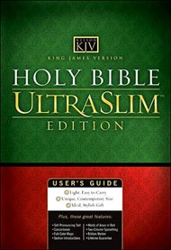 KJV Holy Bible Ultraslim Edition Burgundy