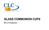 CLC Glass Communion Cups - Pack of 20