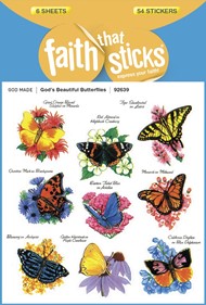 God's Beautiful Butterflies - Faith That Sticks Stickers