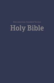 NASB Pew and Worship Bible, Blue, Comfort Print