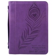Bible Cover Great Love Imitation Leather, Large