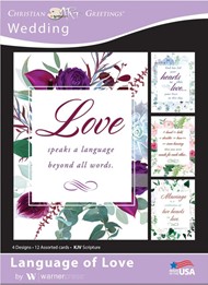 Boxed Cards - Language of Love Wedding (pack of 12)