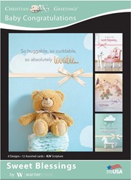 Boxed Cards - Sweet Blessings Baby Congratulations (12 pack)