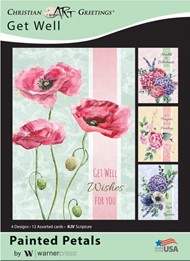 Boxed Cards - Painted Petals Get Well (pack of 12)