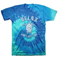 Relax Turtle Tie Dye T-Shirt, XLarge