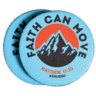 Faith Can Move Auto Coaster (2-pack)