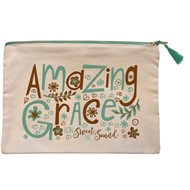 Amazing Grace Canvas Zipper Bag
