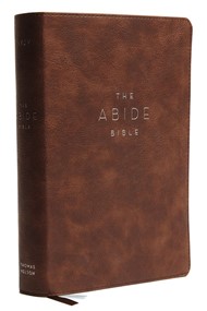 NKJV Abide Bible, Brown, Red Letter Edition, Comfort Print