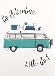 Go Adventure (Teal) A6 Greeting Card