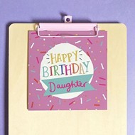 Happy Birthday Daughter Greeting Card & Envelope