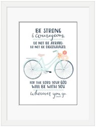 Be Strong (Bicycle) Framed Print (10x8)