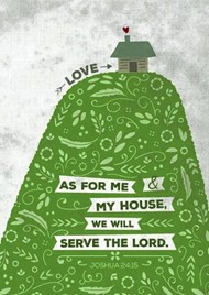 As For Me - Hill and House A4 Print